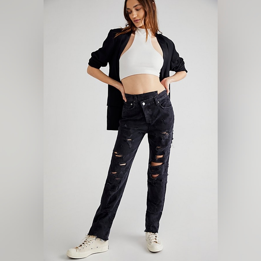 AGOLDE Criss Cross Straight in Feverish (nwot) Size 24